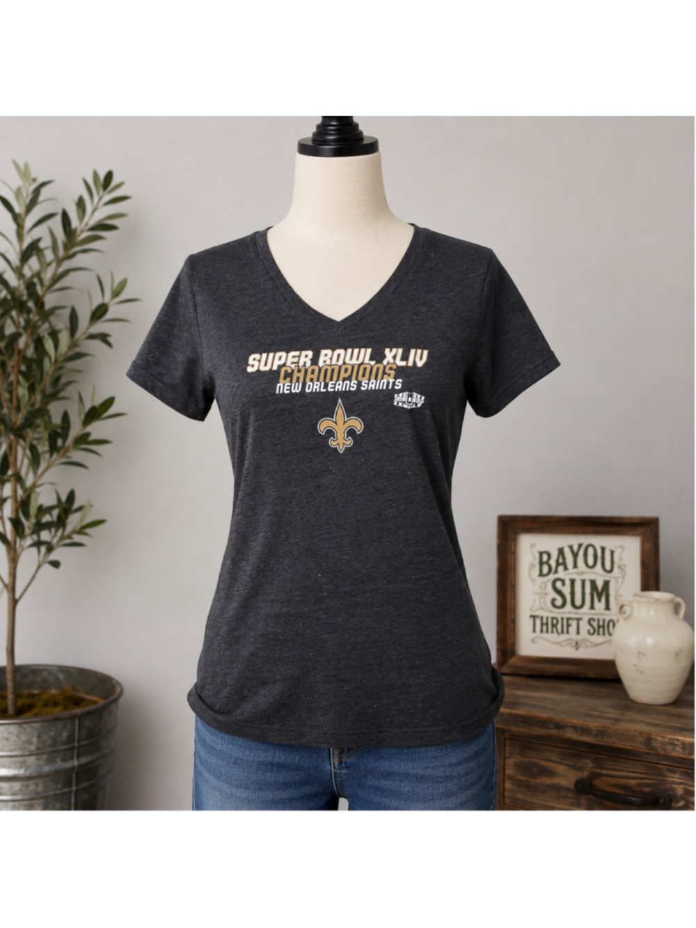 Touch Alyssa Milano Saints Super Bowl XLIV Champions Shirt XL Fits Like Medium